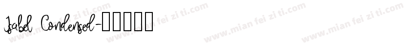 Isabel Condensed字体转换
